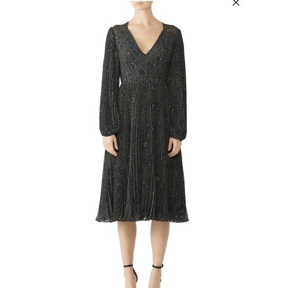 Fame and Partners The Landry Midi Dress in Khaki 8 - Picture 5 of 14